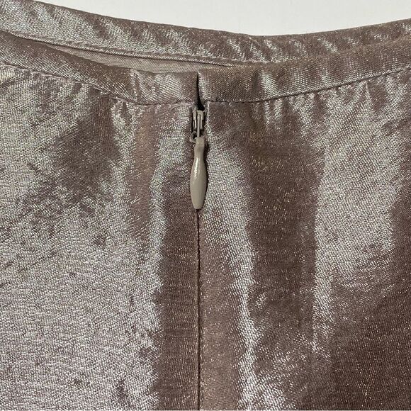 Kasper Metallic Pink / Purple Knee Length Pencil Skirt Women's Size 4 - Picture 6 of 12